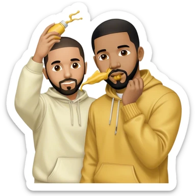 Kendrick Lamar throw mustard on Drake sticker