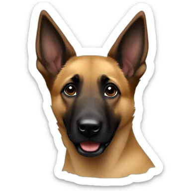 belgian-shepherd-malinois-puppy sticker