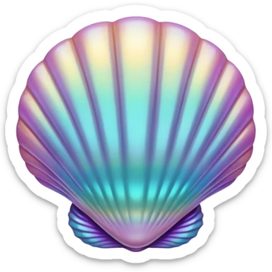 Sea shell pearl sticker