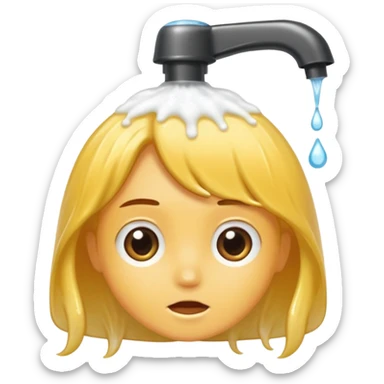 Hair wash sticker