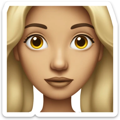 High cheekbones woman sticker