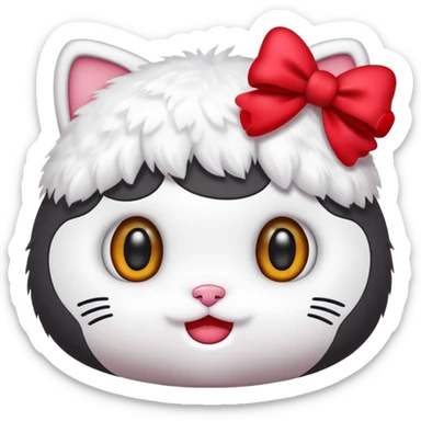 Hello kitty kawai emoji sticker
