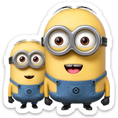 Minions rosa sticker