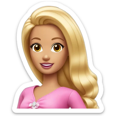 barbie title  sticker