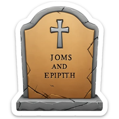 tombstone sticker