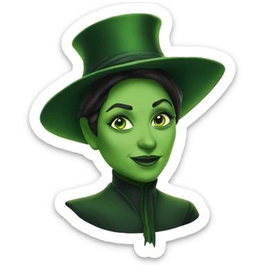 Elphaba from wicked  sticker