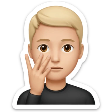 estas seguro preguntado  con mano en la cara de seguridad sticker