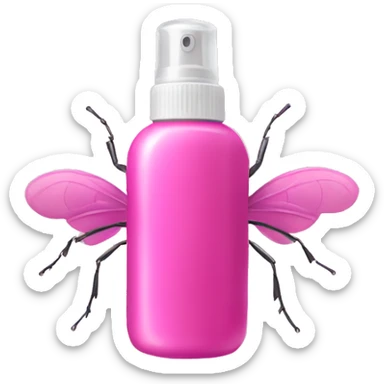 Pink bug spray  sticker