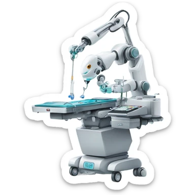 Robots performing surgery sticker