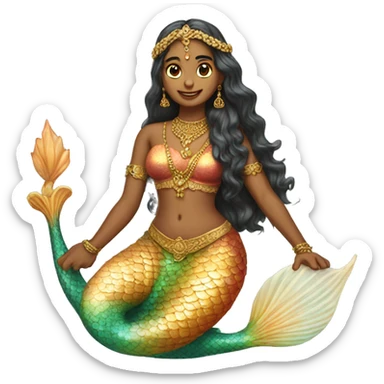mermaid of India sticker