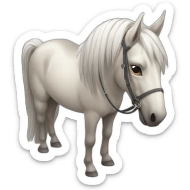 Cheval pelage bais sticker