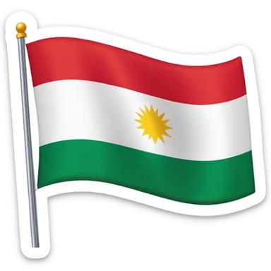 full screen kurdistan flag sticker