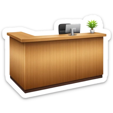 Reception desk
 sticker