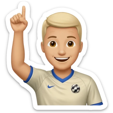 soccer mentor cheering on the sidelines sticker