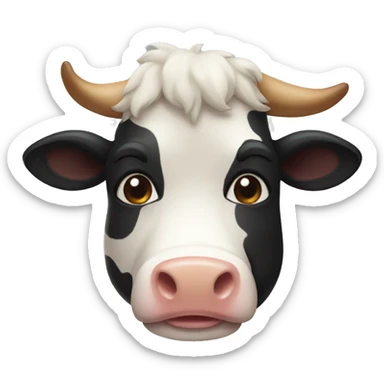 Boo cow sticker