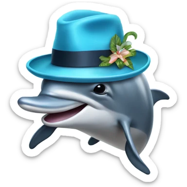 Dolphin with a fedora’s  sticker