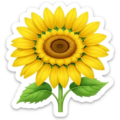 Sunflower yellow  sticker