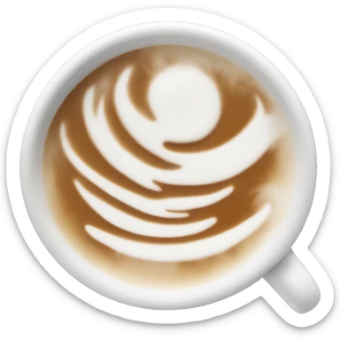 Chai tea latte with cold foam sticker