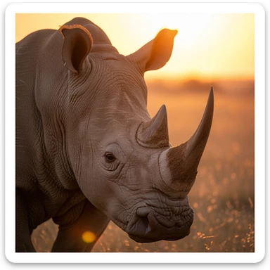 Rhino sticker