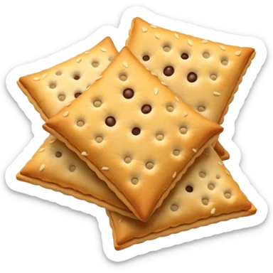 un tas de crackers aux graines sticker