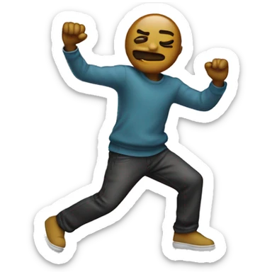 Emoji that does a dab sticker