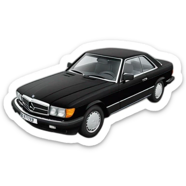 Mercedes-Benz 560 Sec black sticker