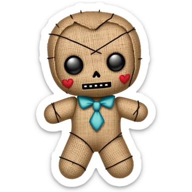 voodoo doll sticker