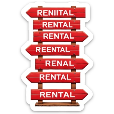 Rent sticker