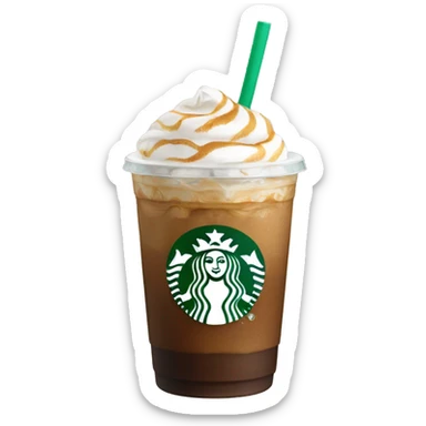 Starbucks cold coffee sticker