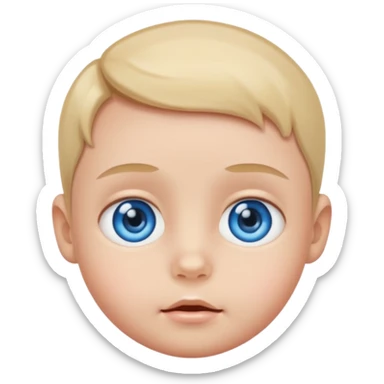 Ai generator with baby faxe sticker