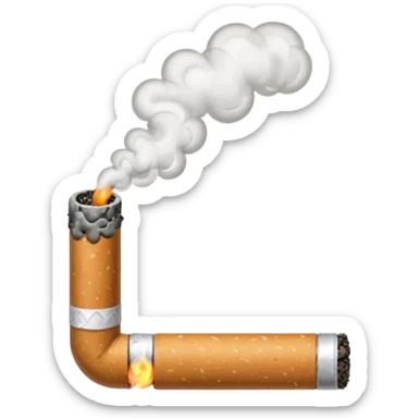 Cigarette smoking sticker