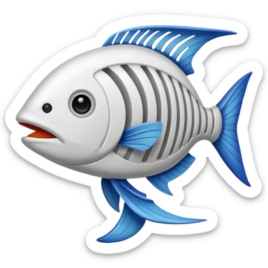 ios fishbone emoji  sticker