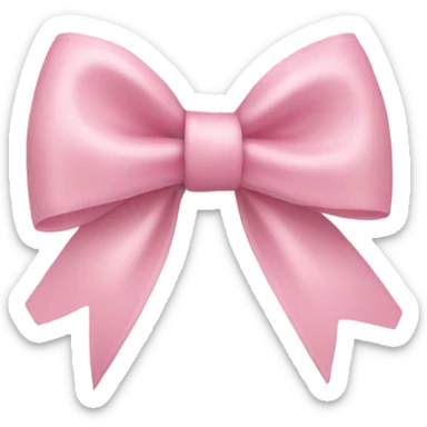 Light pink bow  sticker