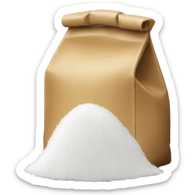 A bag of sugar sticker
