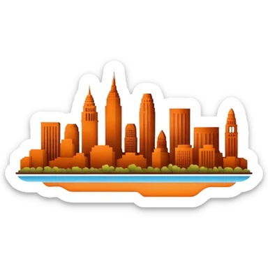 An emoji for Cleveland Ohio sticker