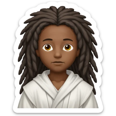 angel negro y rastas sticker