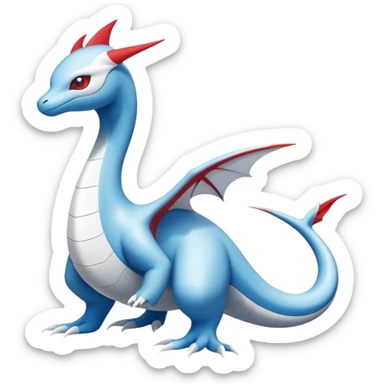 Dragonair-Latias-Fakémon-hybrid-creature (full body)  sticker