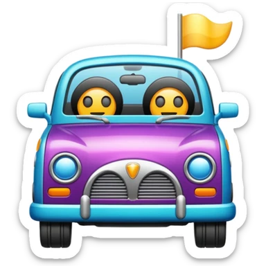 faz um carro de som sticker