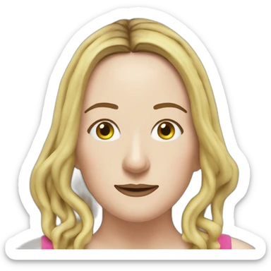 Victoria Coren-Mitchell swimming in custard sticker