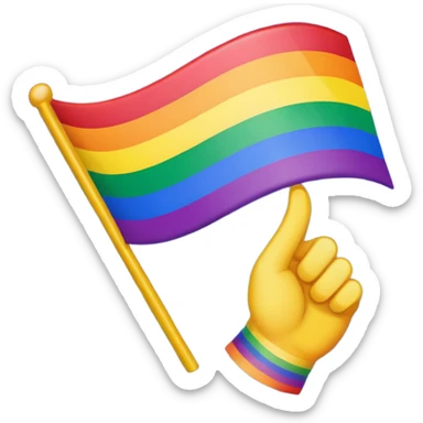 LGBTQ+ flag sticker