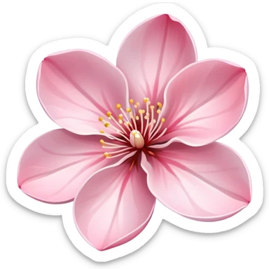 cherry blossom flower with delicate pink petals sticker