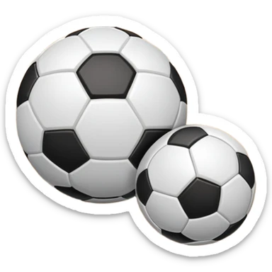 A close-up of footballs and a goal on a covered indoor futsal court with a wooden floor. The scene highlights the details of the balls and goalposts, with the smooth, polished court surface creating a clean and focused atmosphere for the game. sticker