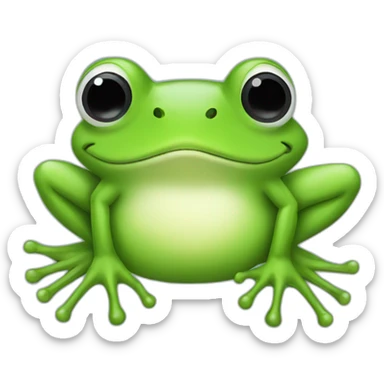 Frog Ok Sign sticker