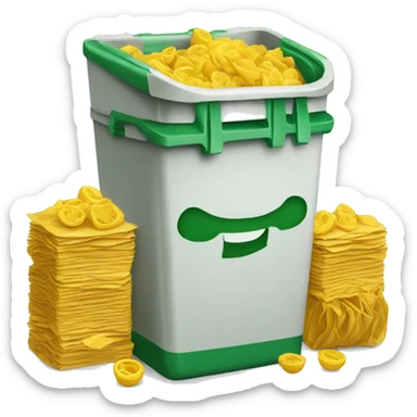 canasta de basura sticker