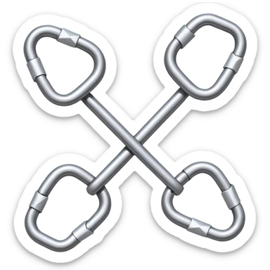 iOS-style emoji of a chain link with a directional arrow integrated into it, symbolizing strategic connection, forward movement, and targeted marketing, clean modern clear design sticker