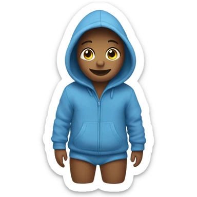 Children’s warm blue jumpsuit sticker