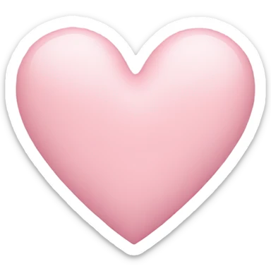 Pastel pink heart  sticker