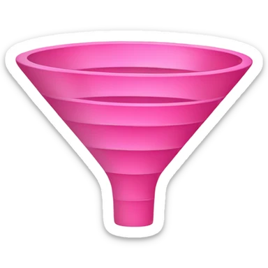 pink color sales funnel sticker