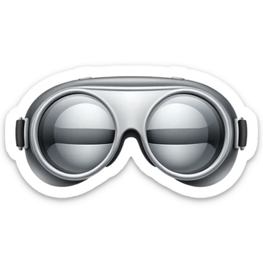 Apple futuristic vr headset vision pro goggles sticker