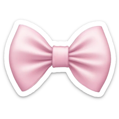 light pink bow  sticker